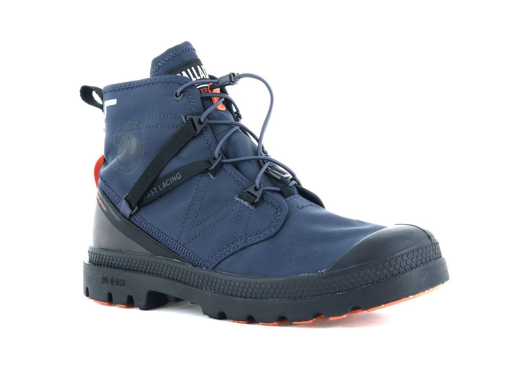 Botas Palladium PAMPA TRAVEL LITE+ WATERPROOF Hombre Indigo | Costa Rica-62798